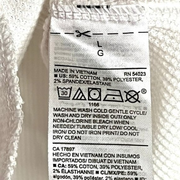 Old Navy "Pawsitive Vibes" Winter Pug Thermal Knit Graphic Top - Last one! - L - Picture 6 of 6